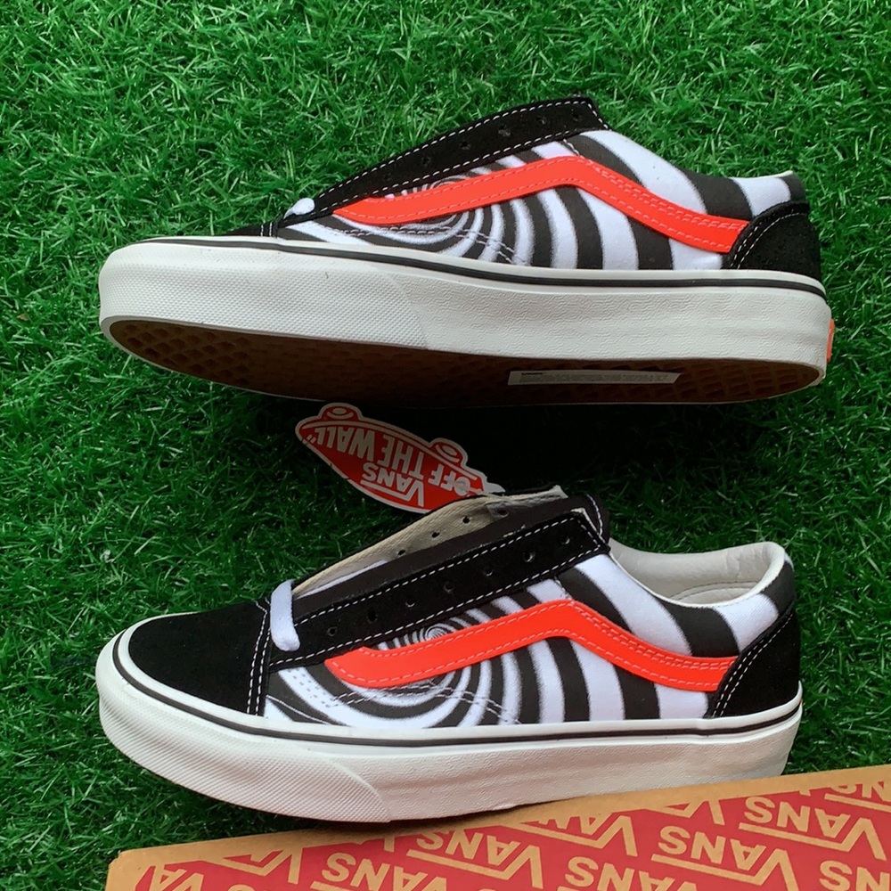 VANS STYLE 36 Swirl Black/Fiery Coral Men’s - Picture 12 of 16